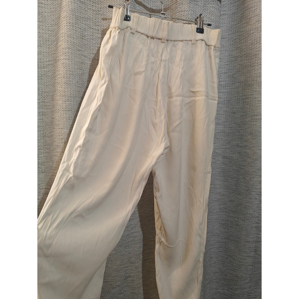 Tiger of Sweden Eres Cream Textured Elastic Waist Trousers S59805011 Size 32 - Picture 4 of 9
